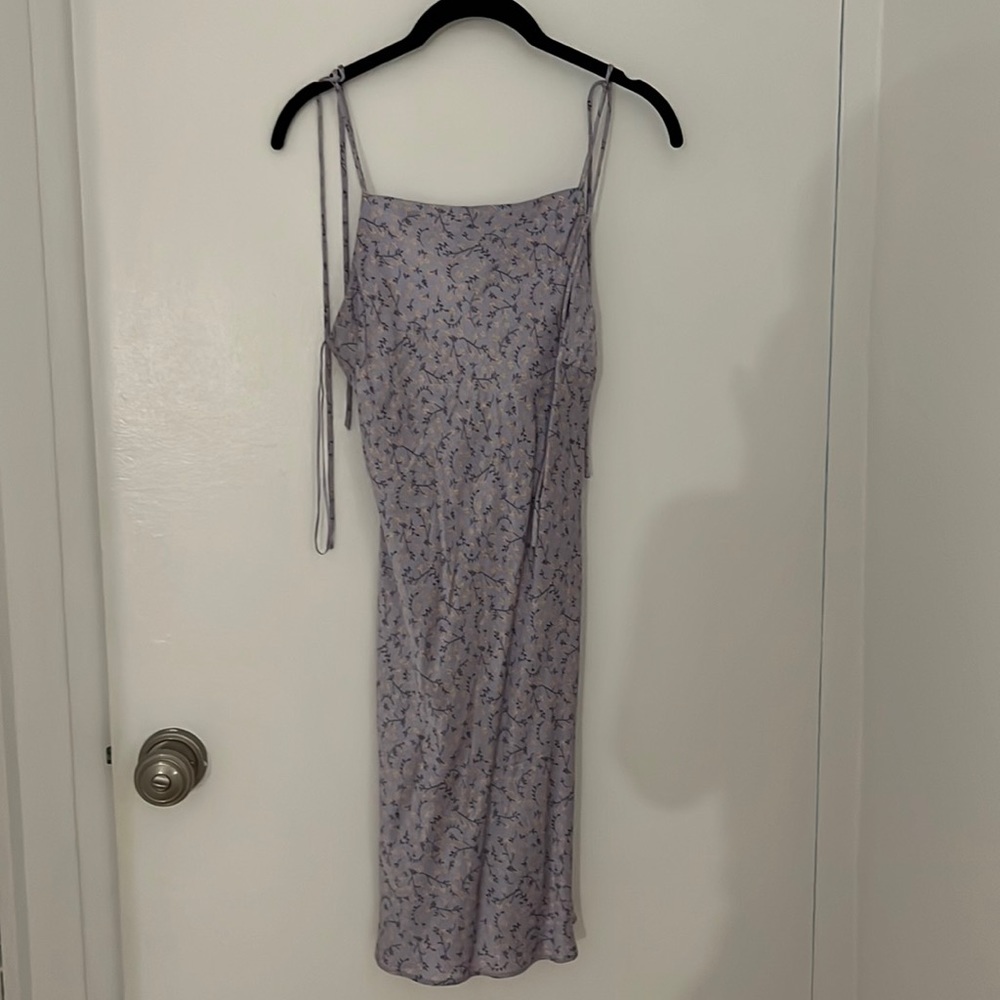 Zara purple floral mini dress- xs